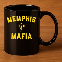 Memphis Tennessee Classic Rock Music The 70s Retro TCB 11oz C Handle Ceramic Mug
