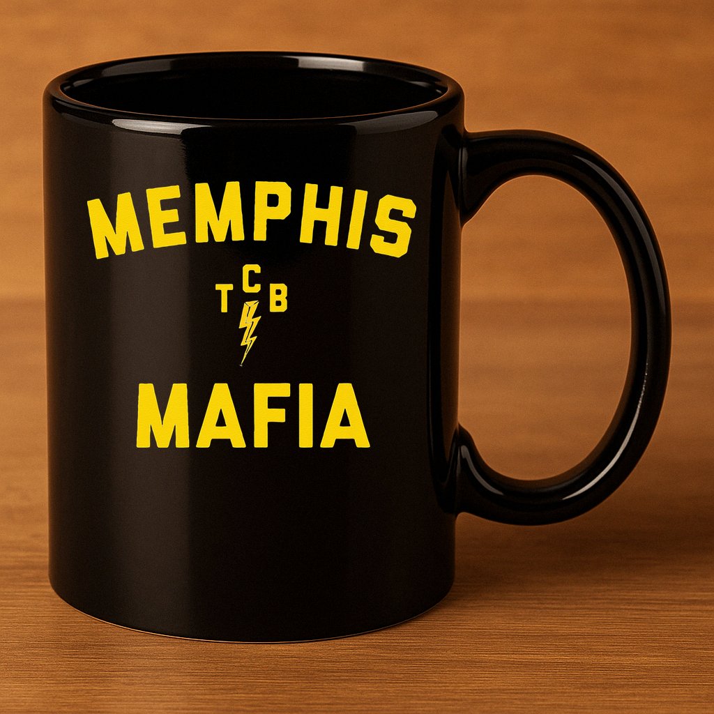 Memphis Tennessee Classic Rock Music The 70s Retro TCB 11oz C Handle Ceramic Mug