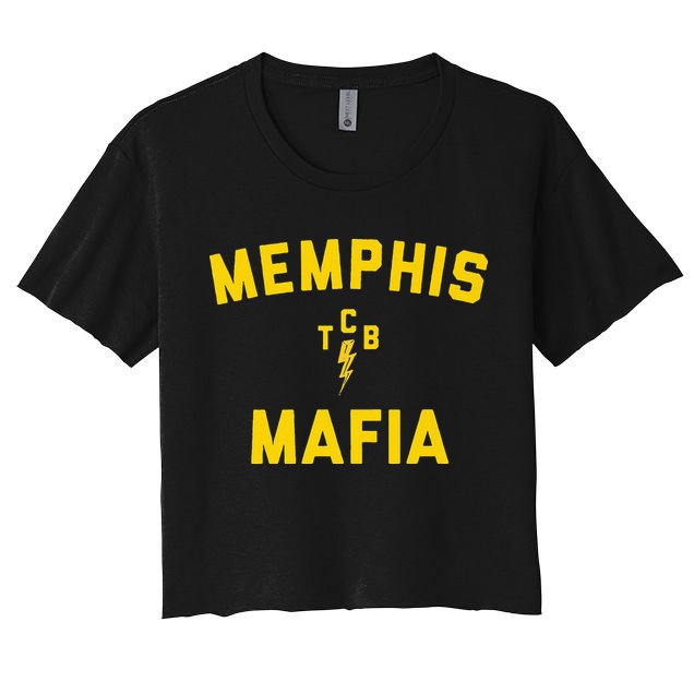 Memphis Tennessee Classic Rock Music The 70s Retro TCB Crop Top