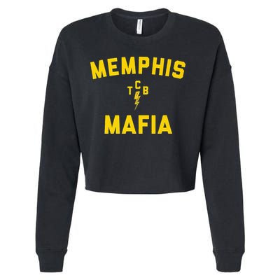 Memphis Tennessee Classic Rock Music The 70s Retro TCB Cropped Pullover Crew