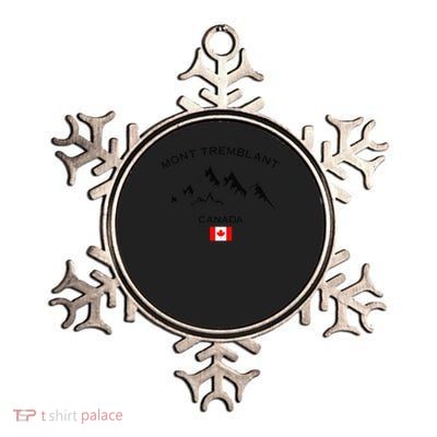 Mont Tremblant Canada Ski Resort Quebec Skiing Souvenir Metallic Star Ornament