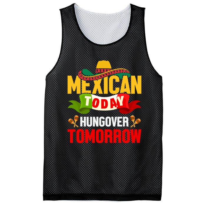 Mexican Today Cinco De Mayo T Mesh Reversible Basketball Jersey Tank