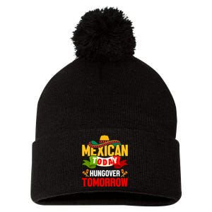 Mexican Today Cinco De Mayo T Pom Pom 12in Knit Beanie