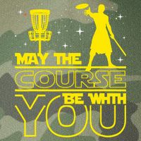 May The Course Be With You - Disc Golf Player Disc Golfer Legacy Tie Dye Trucker Hat