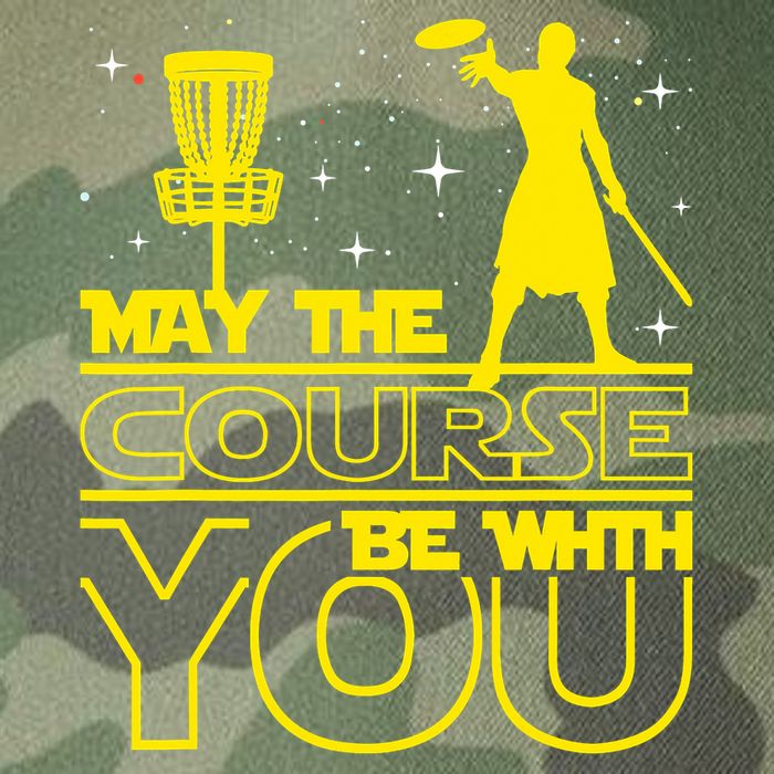 May The Course Be With You - Disc Golf Player Disc Golfer Legacy Tie Dye Trucker Hat