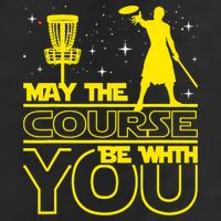 May The Course Be With You - Disc Golf Player Disc Golfer Golf Towel