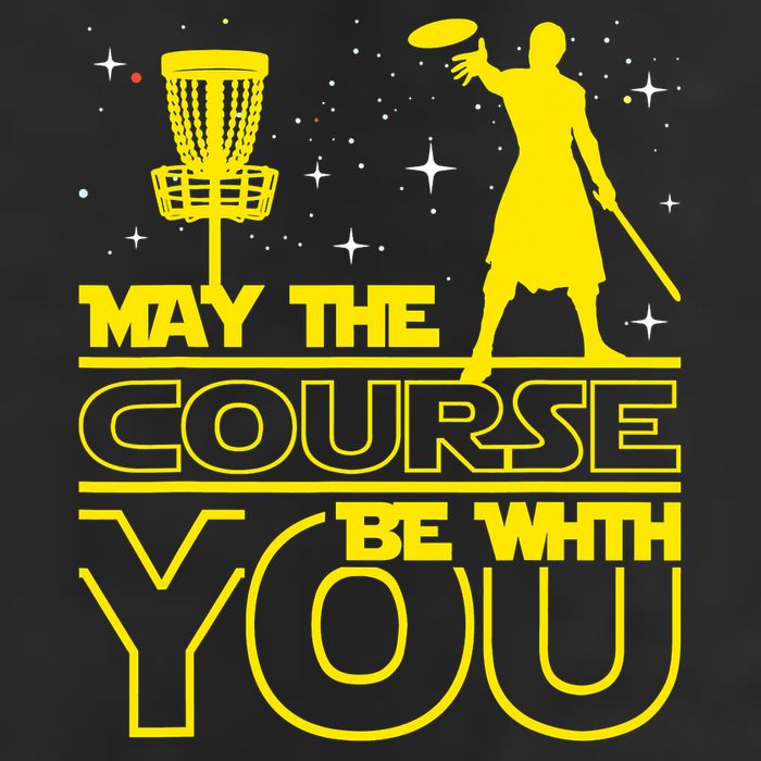 May The Course Be With You - Disc Golf Player Disc Golfer Golf Towel