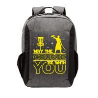 May The Course Be With You - Disc Golf Player Disc Golfer Vector Backpack