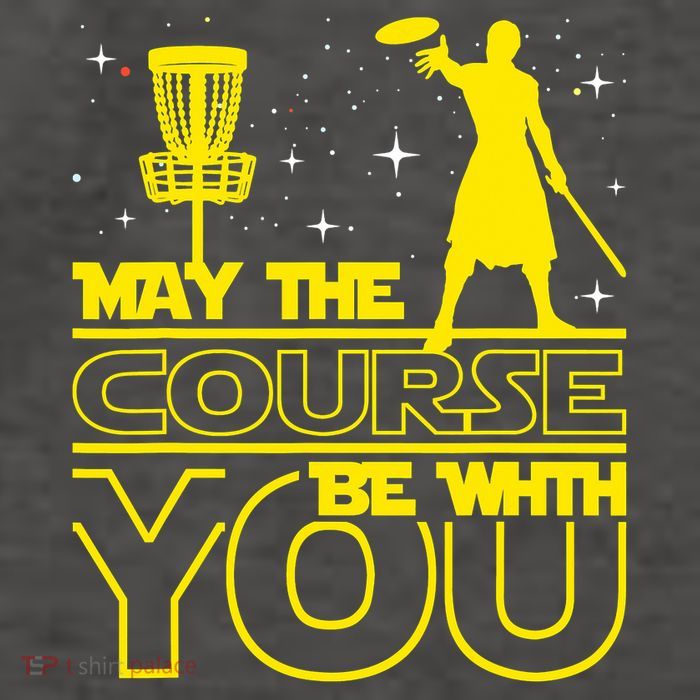 May The Course Be With You - Disc Golf Player Disc Golfer Vector Backpack