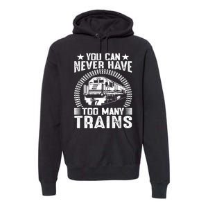 Model Train Collector For Railroad Train Collecting Lover Premium Hoodie