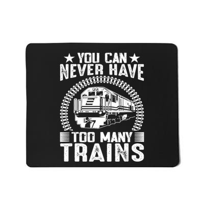 Model Train Collector For Railroad Train Collecting Lover Mousepad