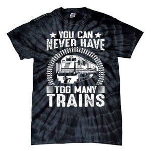 Model Train Collector For Railroad Train Collecting Lover Tie-Dye T-Shirt