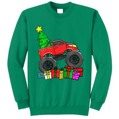 Monster Truck Christmas Tree Sweatshirt