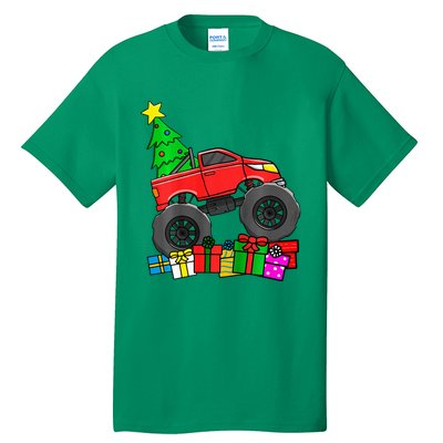 Monster Truck Christmas Tree Tall T-Shirt