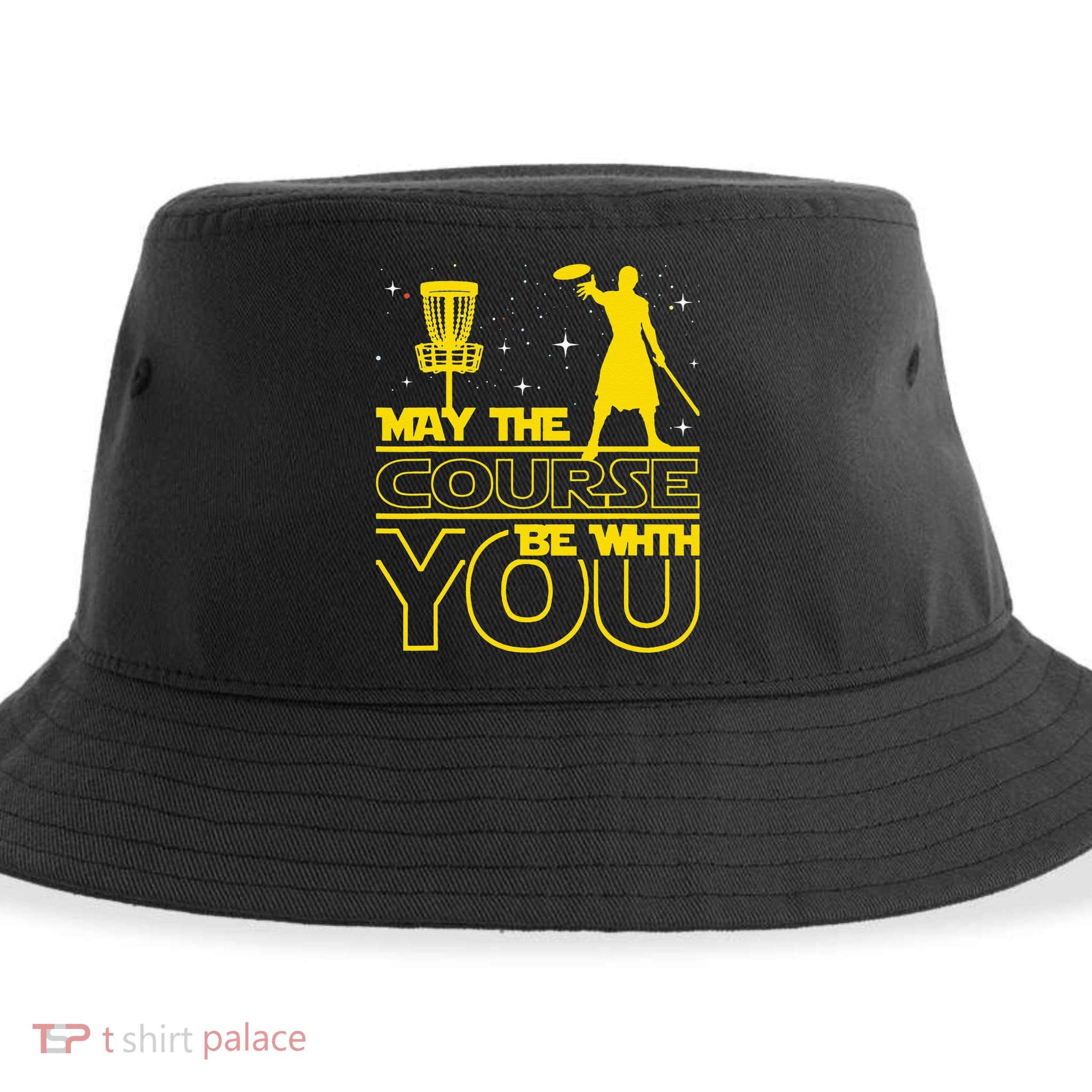 May The Course Be With You - Disc Golf Player Disc Golfer Sustainable Bucket Hat