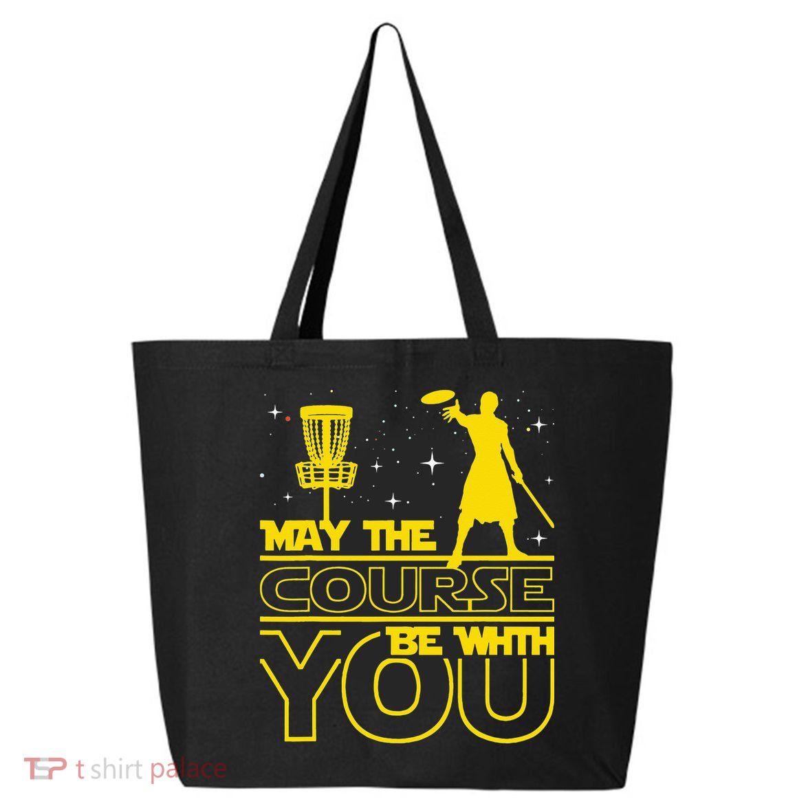 May The Course Be With You - Disc Golf Player Disc Golfer 25L Jumbo Tote