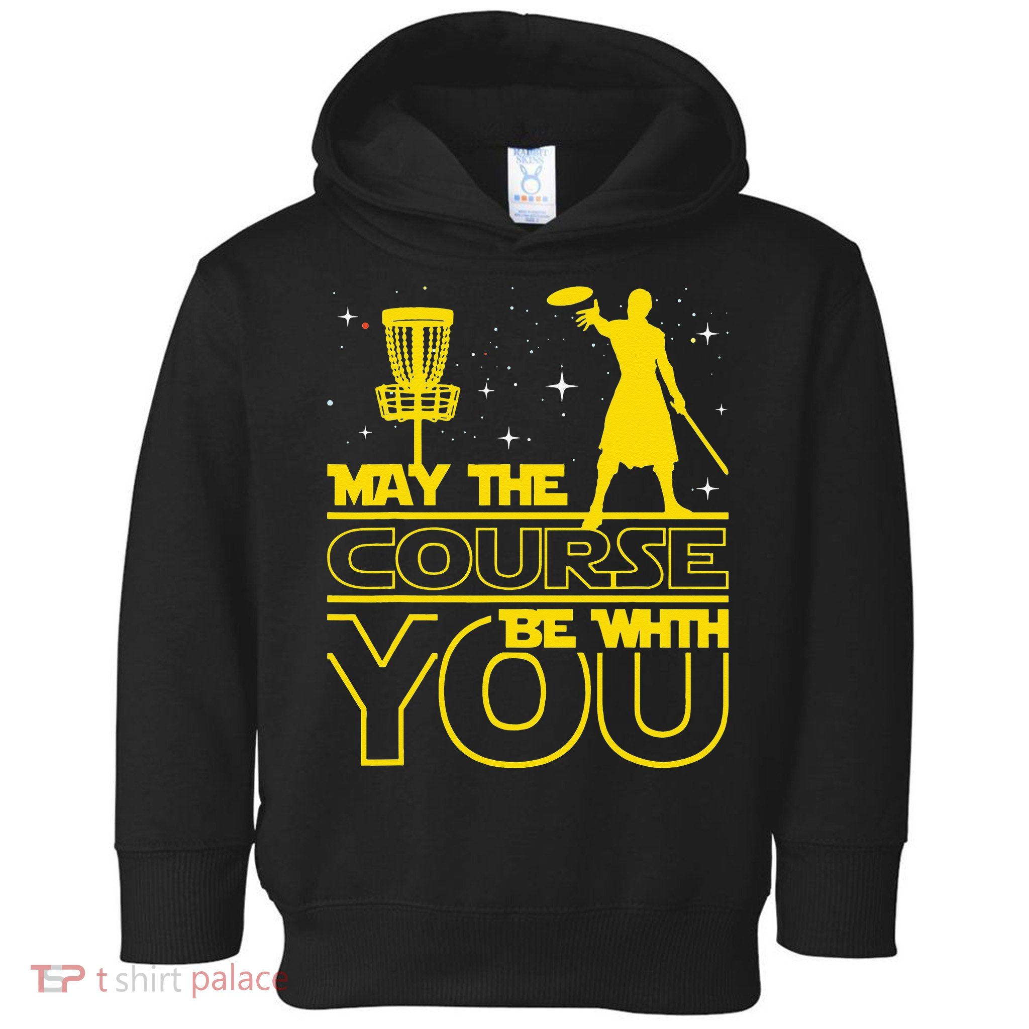 May The Course Be With You - Disc Golf Player Disc Golfer Toddler Hoodie