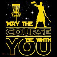 May The Course Be With You - Disc Golf Player Disc Golfer Short Acrylic Beanie