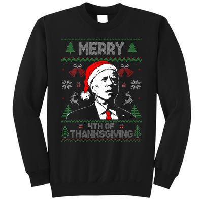 Merry Thanksgiving Christmas Ugly Funny Santa Joe Biden Sweatshirt