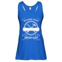 Measure Twice Cut Once Swear A Lot Gift Ladies Essential Flowy Tank