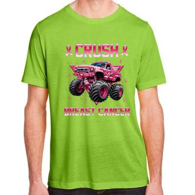 Monster Truck Crush Breast Cancer Awareness Gift Adult ChromaSoft Performance T-Shirt