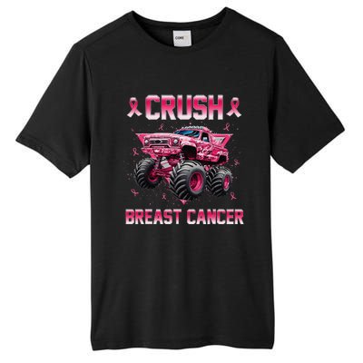 Monster Truck Crush Breast Cancer Awareness Gift Tall Fusion ChromaSoft Performance T-Shirt