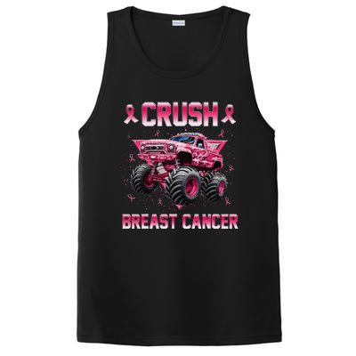 Monster Truck Crush Breast Cancer Awareness Gift PosiCharge Competitor Tank