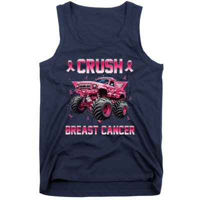 Monster Truck Crush Breast Cancer Awareness Gift Tank Top