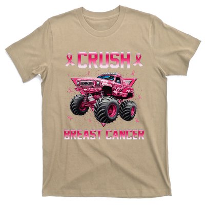 Monster Truck Crush Breast Cancer Awareness Gift T-Shirt