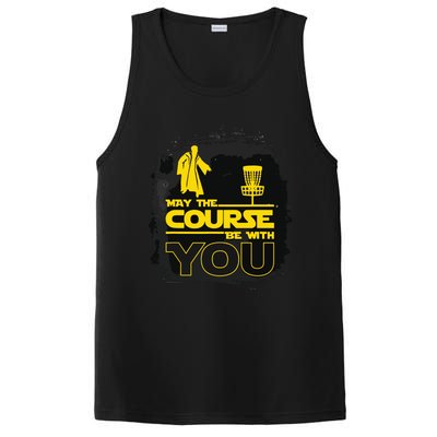 May The Course Be With You Funny Disc Golf PosiCharge Competitor Tank