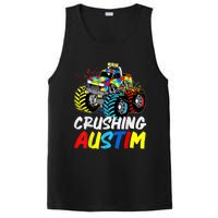 Monster Truck Crushing Austim Shirt Autism Awareness PosiCharge Competitor Tank