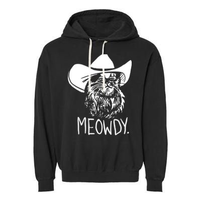 Meowdy Texas Cat Meme TShirt Garment-Dyed Fleece Hoodie