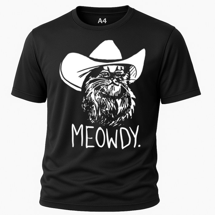 Meowdy Texas Cat Meme TShirt Cooling Performance Crew T-Shirt