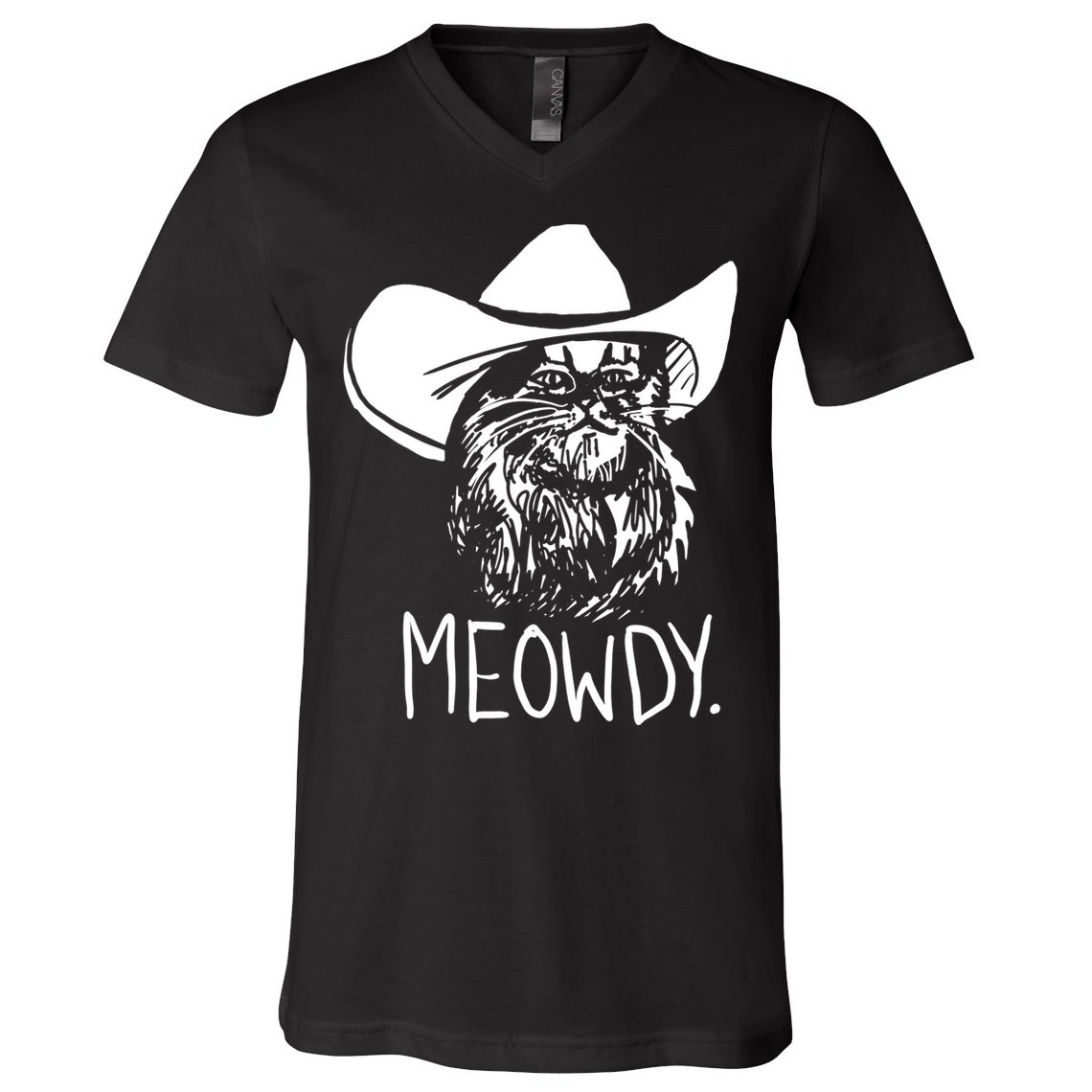 Meowdy Texas Cat Meme TShirt V-Neck T-Shirt