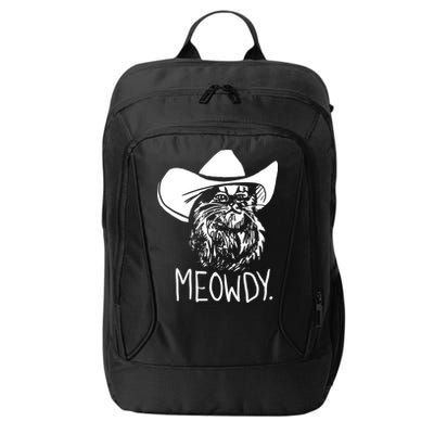Meowdy Texas Cat Meme TShirt City Backpack