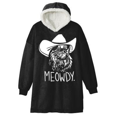 Meowdy Texas Cat Meme TShirt Hooded Wearable Blanket