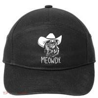 Meowdy Texas Cat Meme TShirt 7-Panel Snapback Hat