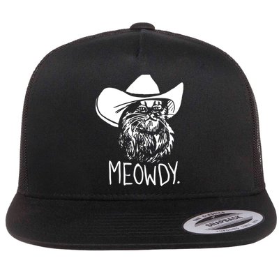 Meowdy Texas Cat Meme TShirt Flatbill Hat