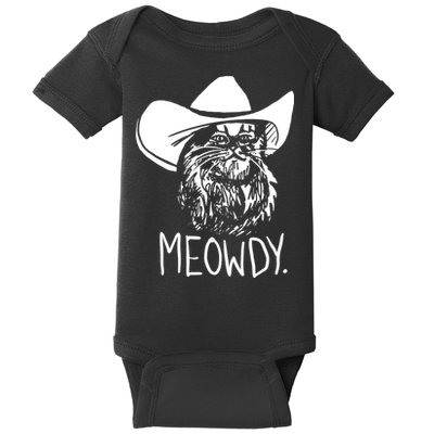 Meowdy Texas Cat Meme TShirt Baby Bodysuit