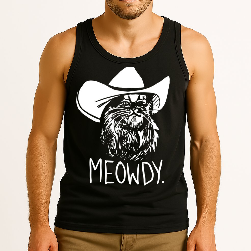 Meowdy Texas Cat Meme TShirt Tank Top