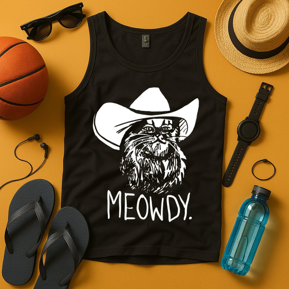 Meowdy Texas Cat Meme TShirt Tank Top