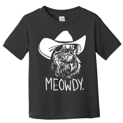 Meowdy Texas Cat Meme TShirt Toddler T-Shirt