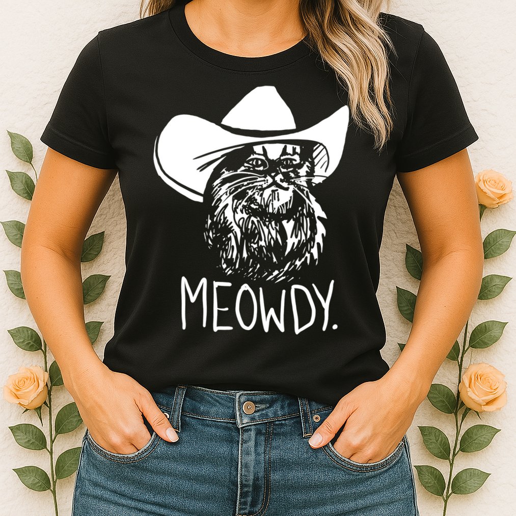 Meowdy Texas Cat Meme TShirt Womens T-Shirt