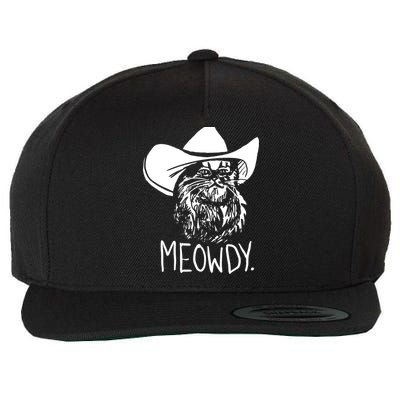Meowdy Texas Cat Meme TShirt Wool Snapback Cap
