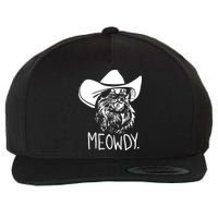 Meowdy Texas Cat Meme TShirt Wool Snapback Cap