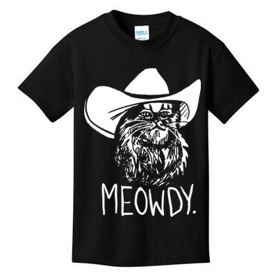 Meowdy Texas Cat Meme TShirt Kids T-Shirt