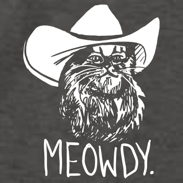 Meowdy Texas Cat Meme TShirt Vector Backpack