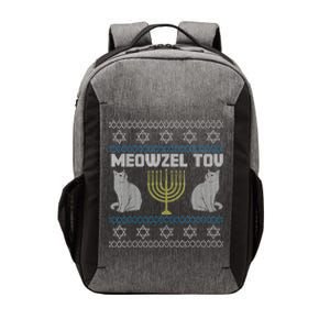 Meowzel Tov Cat Hanukkah Ugly Sweater Gifts For Cat Lovers Vector Backpack