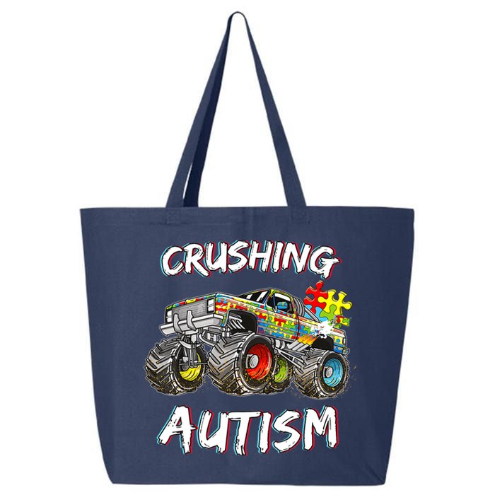 Monster Truck Crushing Austim Awareness 25L Jumbo Tote