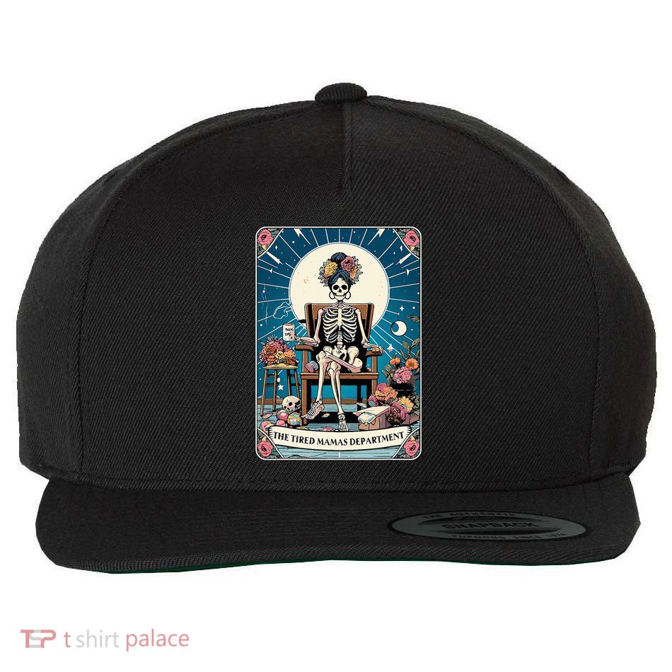 Mom Tarot Card Mothers Day The Tired Mamas Wool Snapback Cap